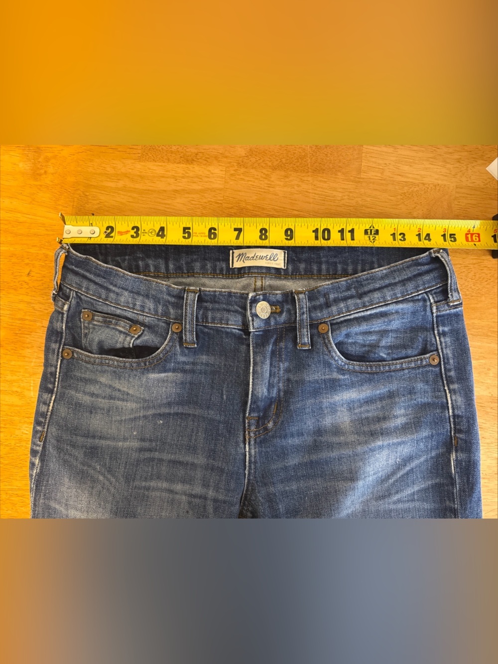 Madewell Jeans Women’s 26 The Slim Boy Jean Stretch Distressed Denim Straight - Picture 4 of 9